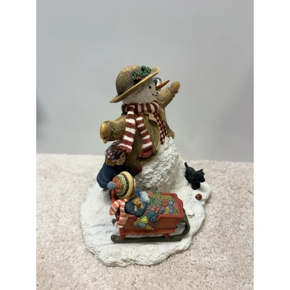 1998 Weekend Play Sherri Buck Baldwin 1st Edition #4 Snowman Christmas Figurine‎